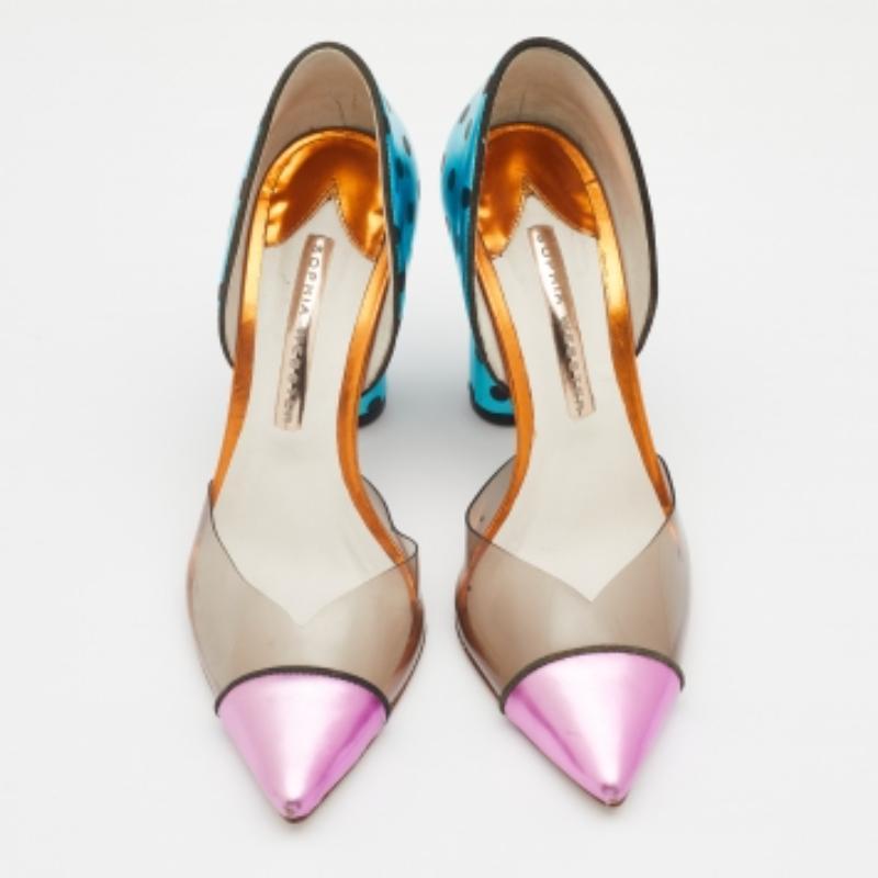 Sophia Webster Multicolor Leather And PVC Jessica Pumps Size 36 For Sale 1