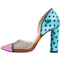 Sophia Webster Multicolor Leather And PVC Jessica Pumps Size 36