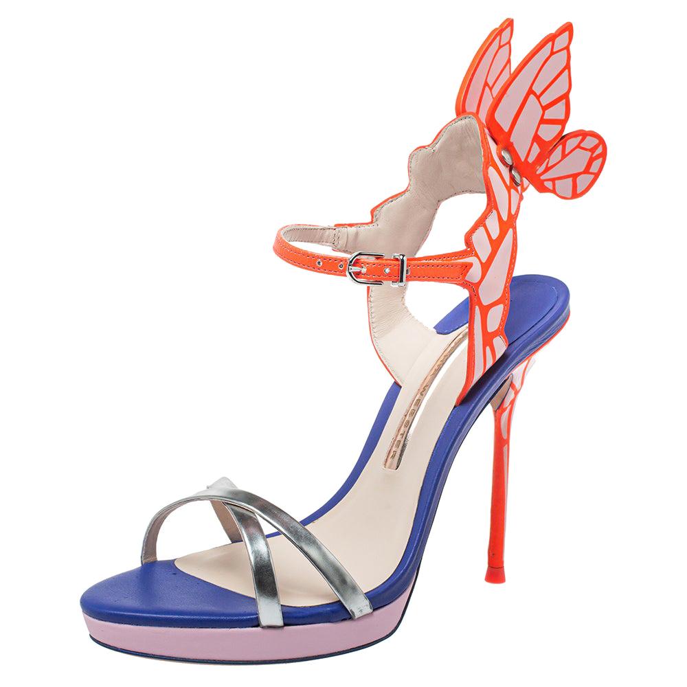 Sophia Webster Multicolor Leather Chiara Wing Sandals Size 36