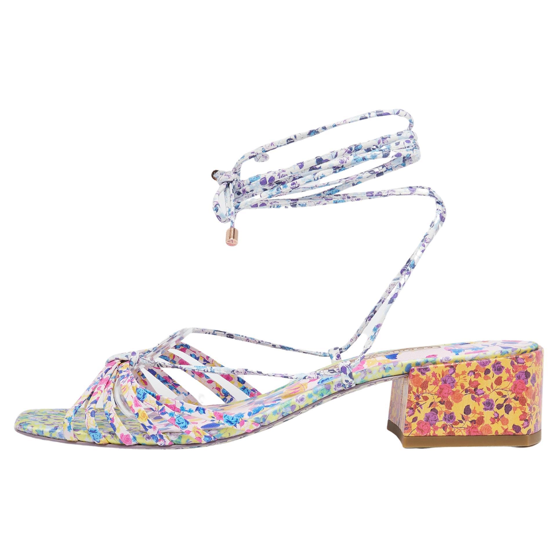 Sophia Webster Multicolor Patent Leather T Straps Pointed Toe Sandals ...