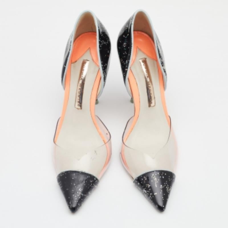 Sophia Webster Pumps in vernice e PVC Jessica multicolore misura 36 In condizioni buone in vendita a Dubai, Al Qouz 2
