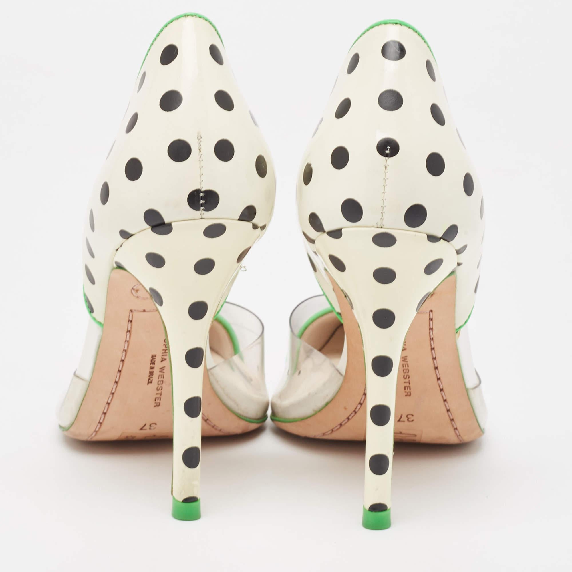 Women's Sophia Webster Multicolor PVC & Patent Leather Jessica Watermelon Pumps Size 37 For Sale