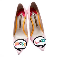 Sophia Webster Pink Leather Boss Lady Pumps Size 36