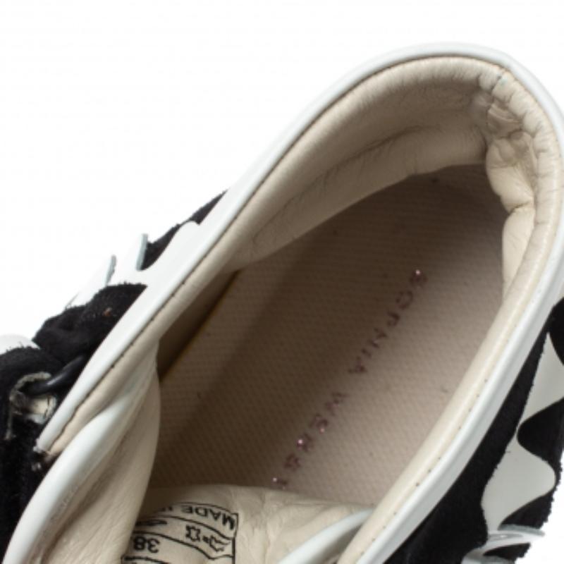 Black Sophia Webster Suede and Patent Leather Riko High Top Sneakers Size 38.5 For Sale