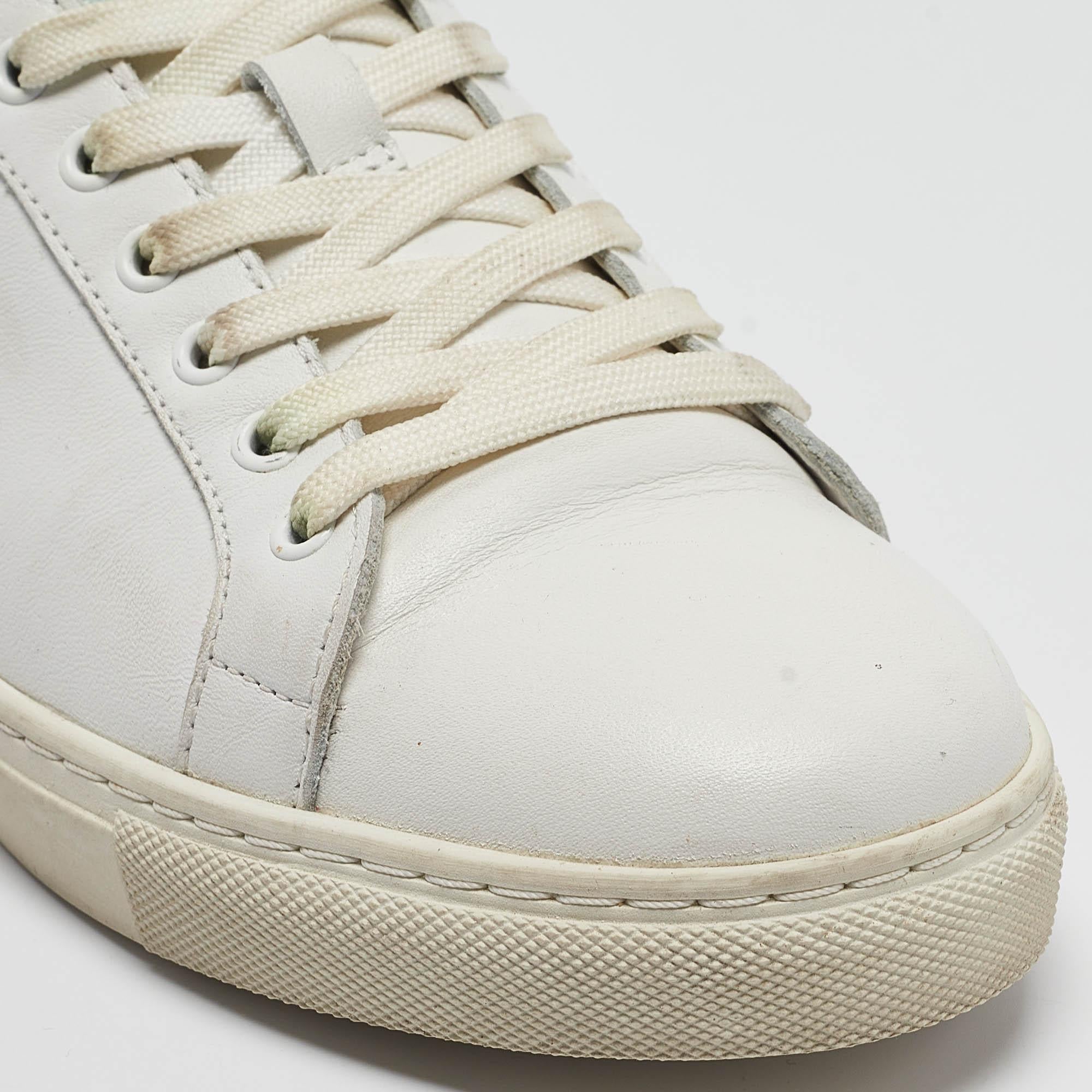 Sophia Webster White Leather Bibi Butterfly Sneakers Size 36.5 For Sale 2