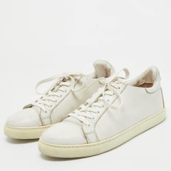 Sophia Webster White Leather Bibi Butterfly Sneakers Size 39