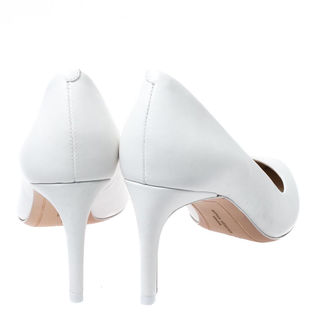 Donna Sophia Webster - Pumps a punta in pelle bianca Lola - misura 37,5
