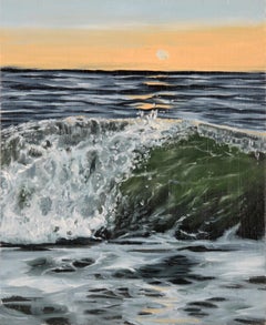"Anastasia" - Sunset Seascape with Crashing Wave