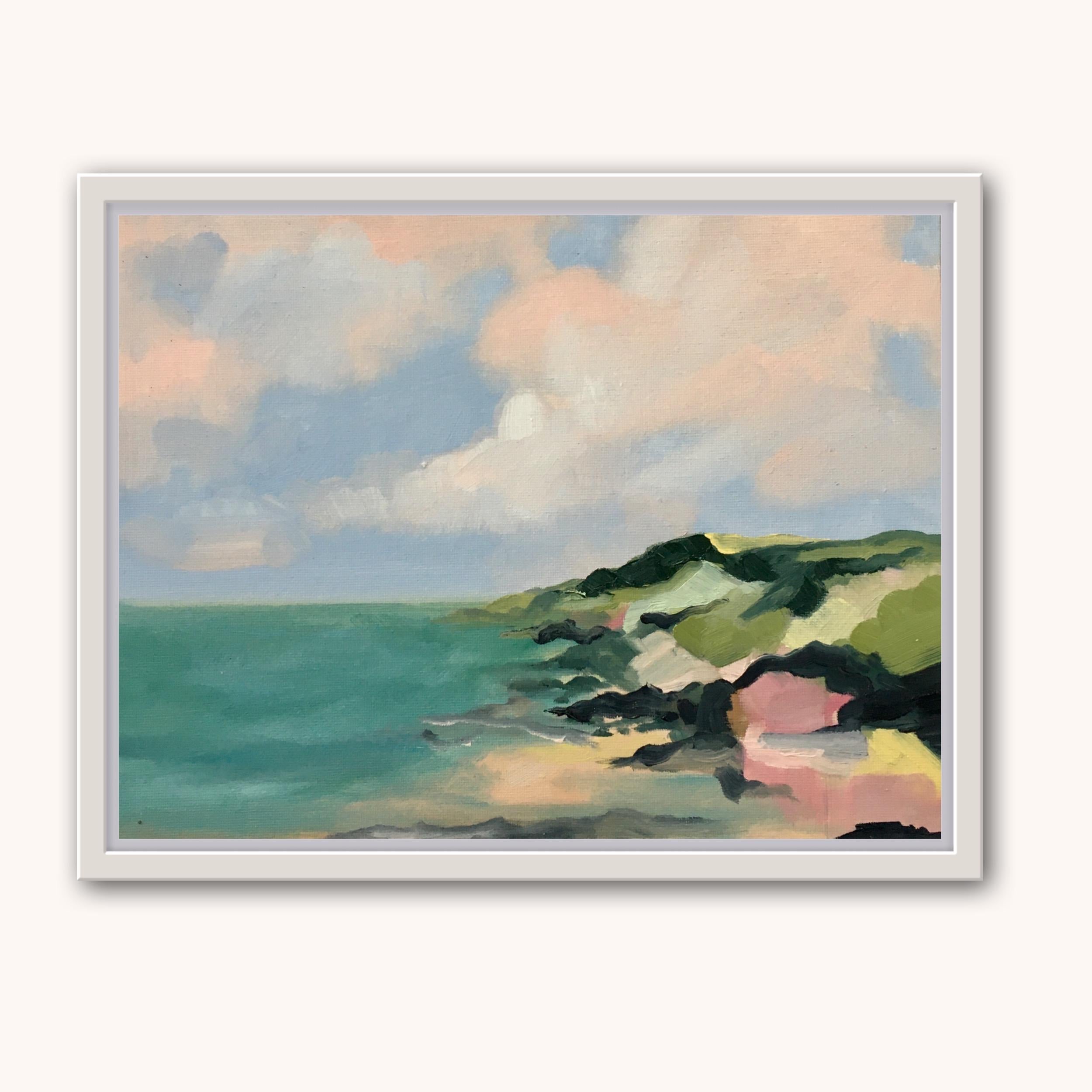Peinture à l'huile de la plage Cellar de Sophie Berger, 2022 en vente 1