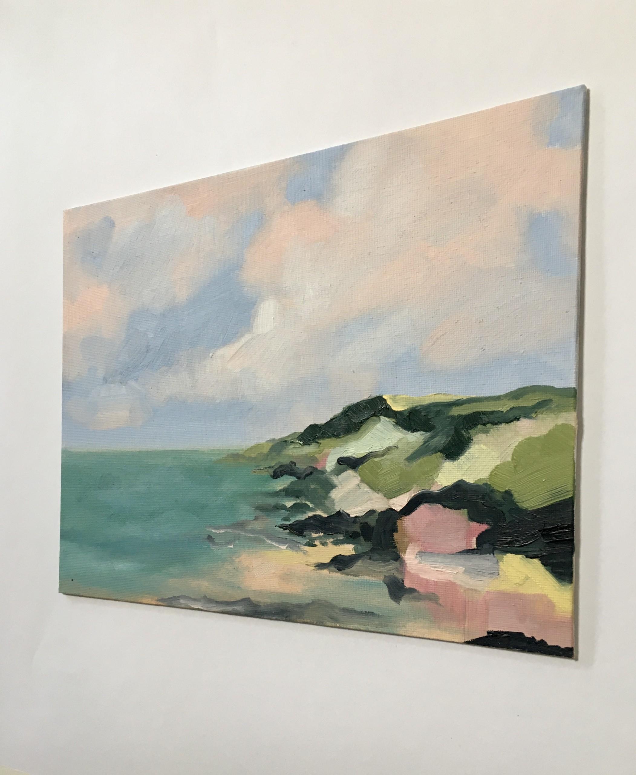 Peinture à l'huile de la plage Cellar de Sophie Berger, 2022 en vente 2