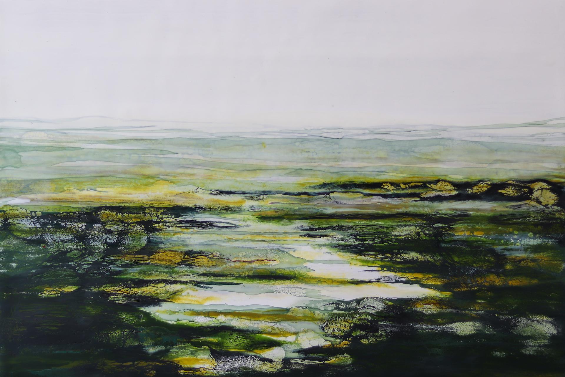 Sophie Berger
Escondite
Trabajo original abstracto
Técnica mixta sobre tabla
 Tamaño de la imagen: 40 cm x 60 cm x 4 cm

Escondite es una obra original de Sophie Berger.
Sophie suele dibujar en los páramos del norte y en los bosques de Skaigh,