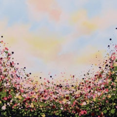 Sophie Berger, Spring Fling, Bright Art, Original Painting, Abstract Landscape