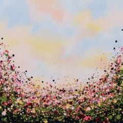 Sophie Berger, Fuga di primavera, Arte luminosa, Pittura originale, Paesaggio astratto