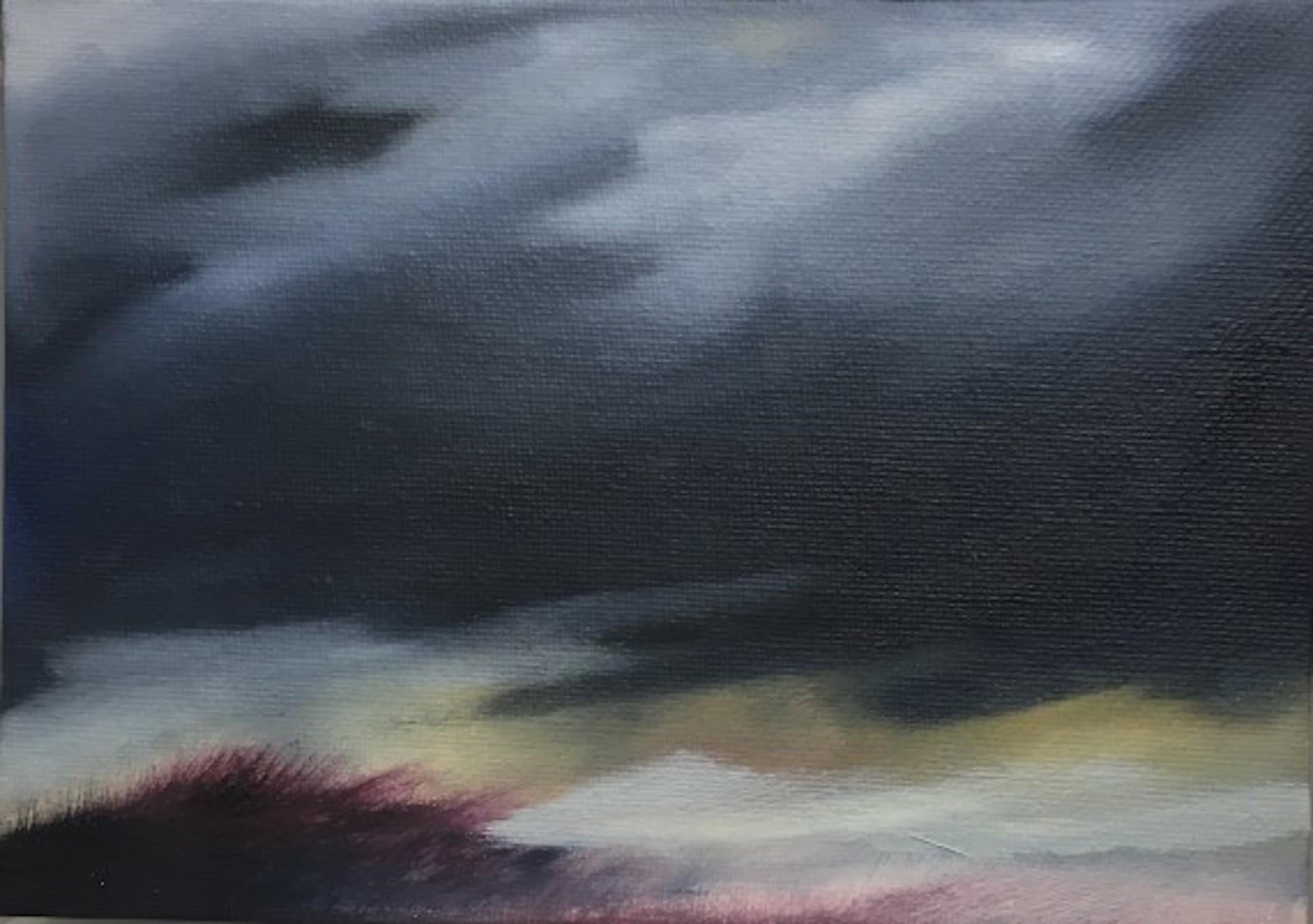 wet on wet oil painting clouds