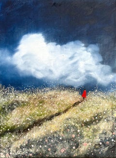 The Path Beneath the Storm, Original painting, landscape, nature, abstract
