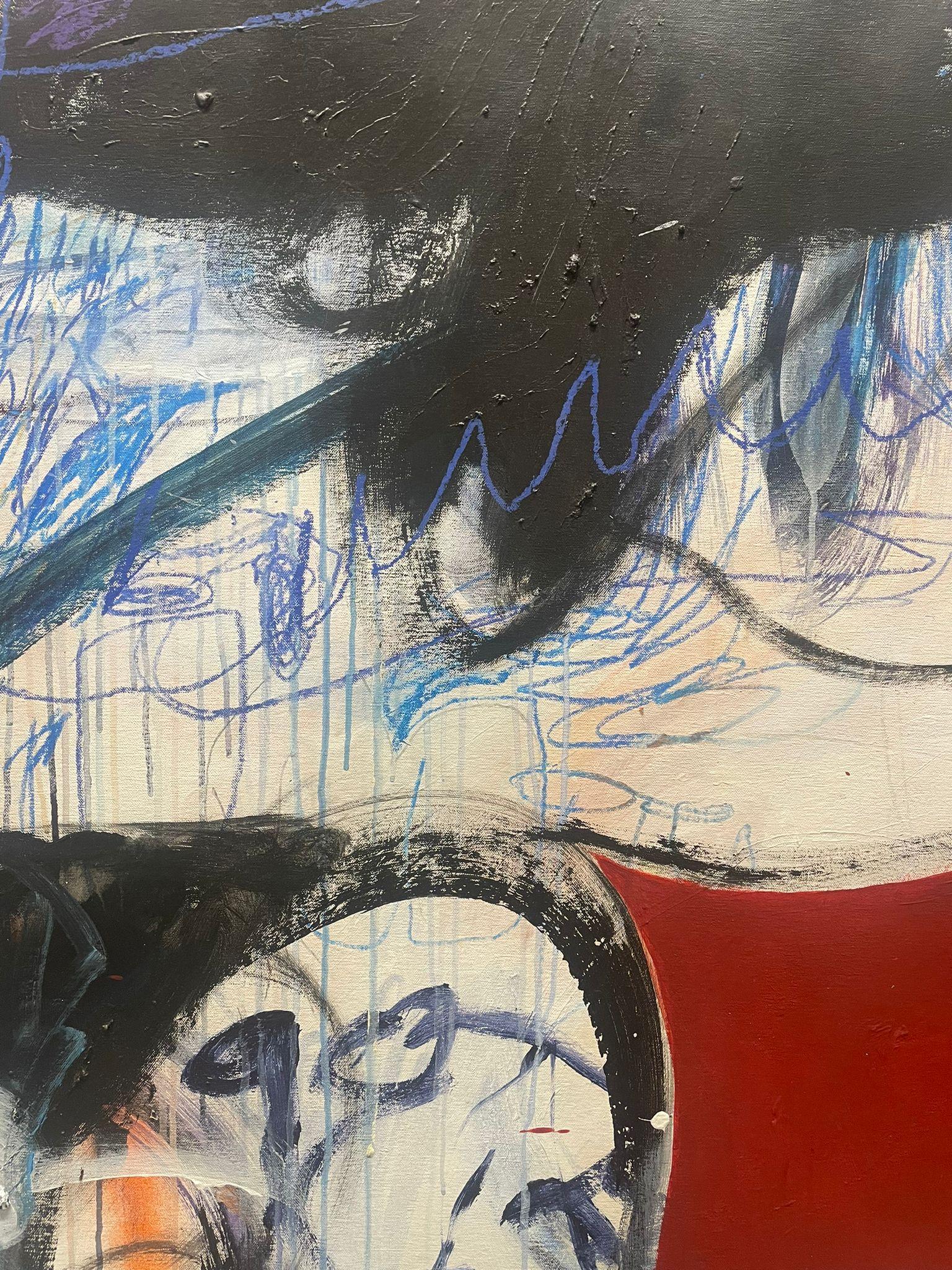 ABSTRACT Grande opera d'arte contemporanea canadese Sophie Bigli 2024 - Painting di Sophie Crichton