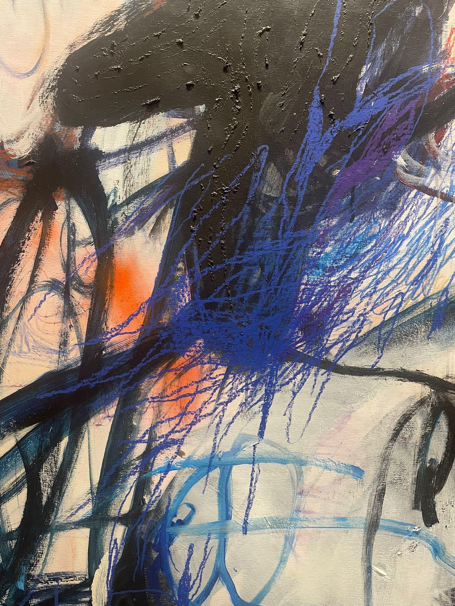 ABSTRACT Grande opera d'arte contemporanea canadese Sophie Bigli 2024 - Painting Astratto di Sophie Crichton