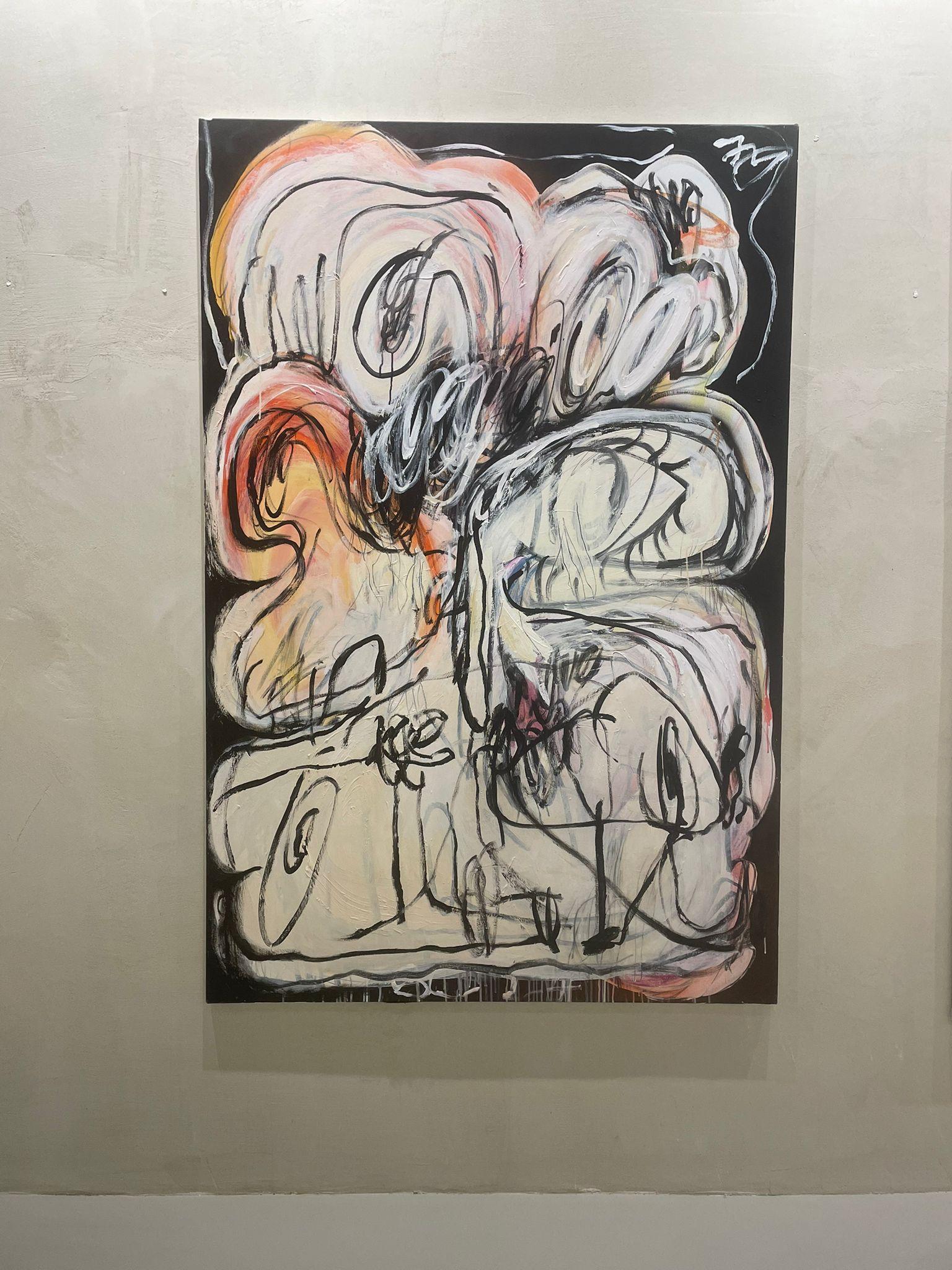 ABSTRACT Grande opera d'arte nuova e scura Artista canadese contemporanea Sophie Bigli 2024 in vendita 1