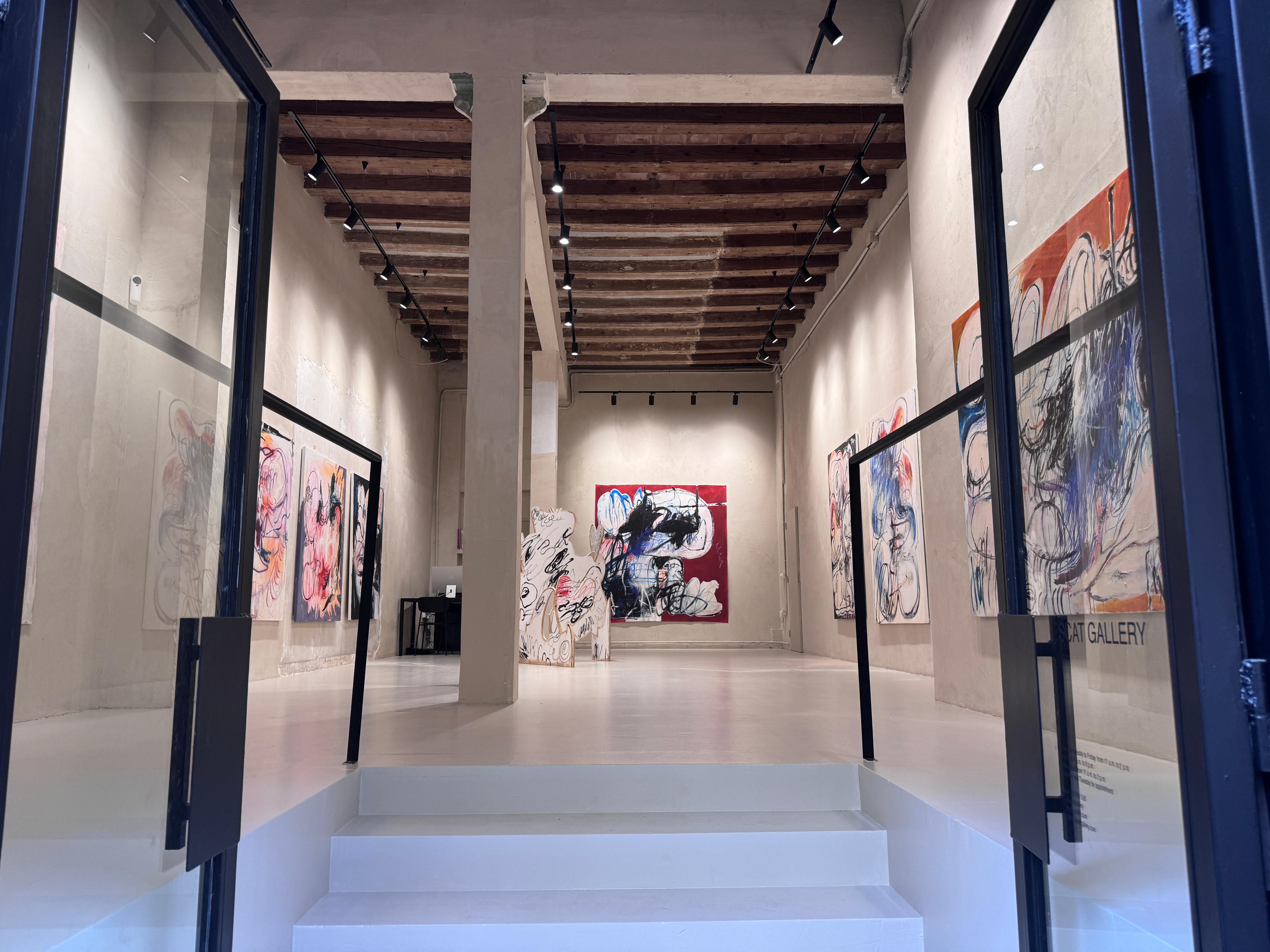 ABSTRACT Grande opera d'arte nuova e scura Artista canadese contemporanea Sophie Bigli 2024 in vendita 4