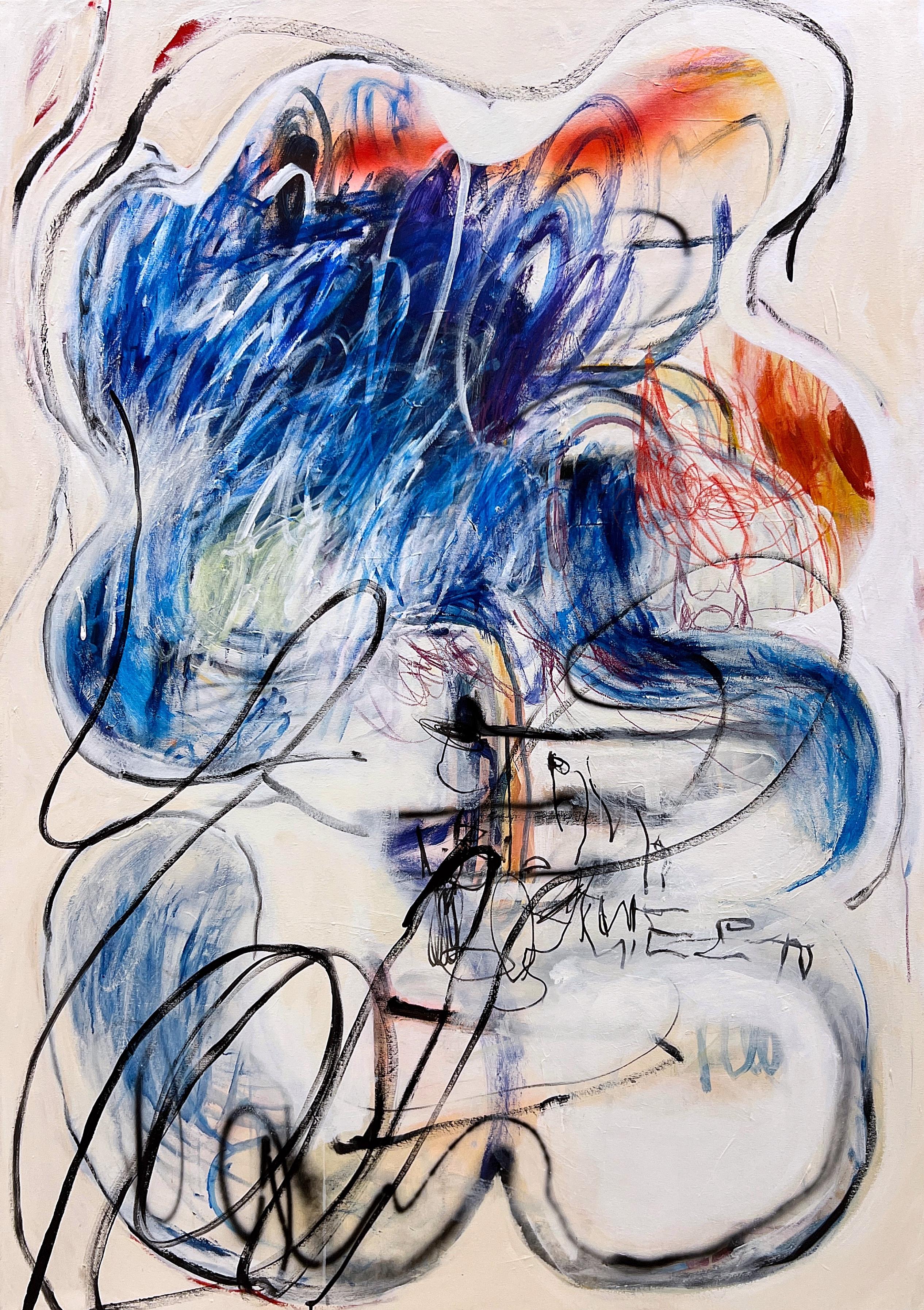 ABSTRACT Big New Lines Opera d'arte dell'artista canadese contemporanea Sophie Bigli 2024