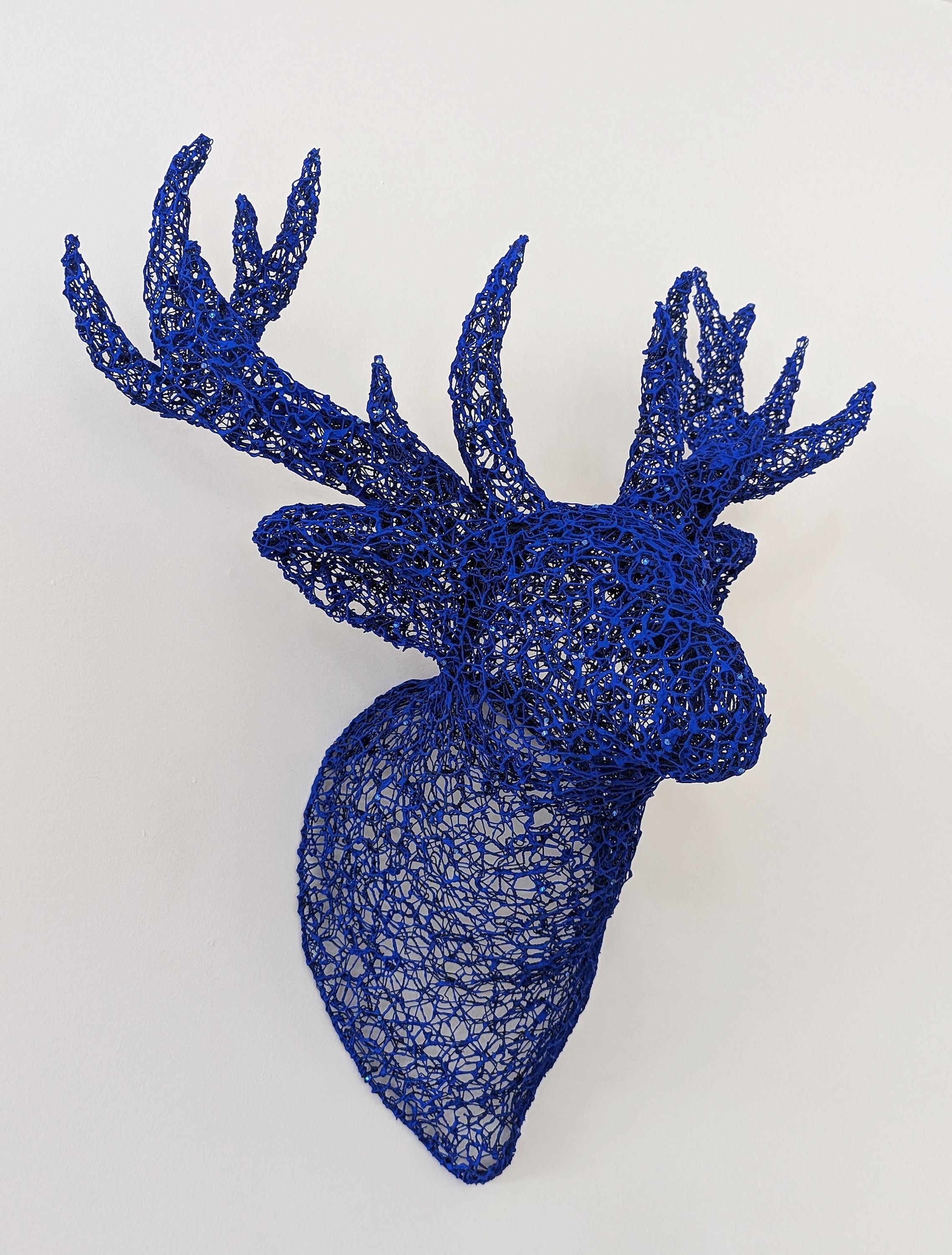 Primal Blue - Contemporary Sculpture by Sophie DeFrancesca