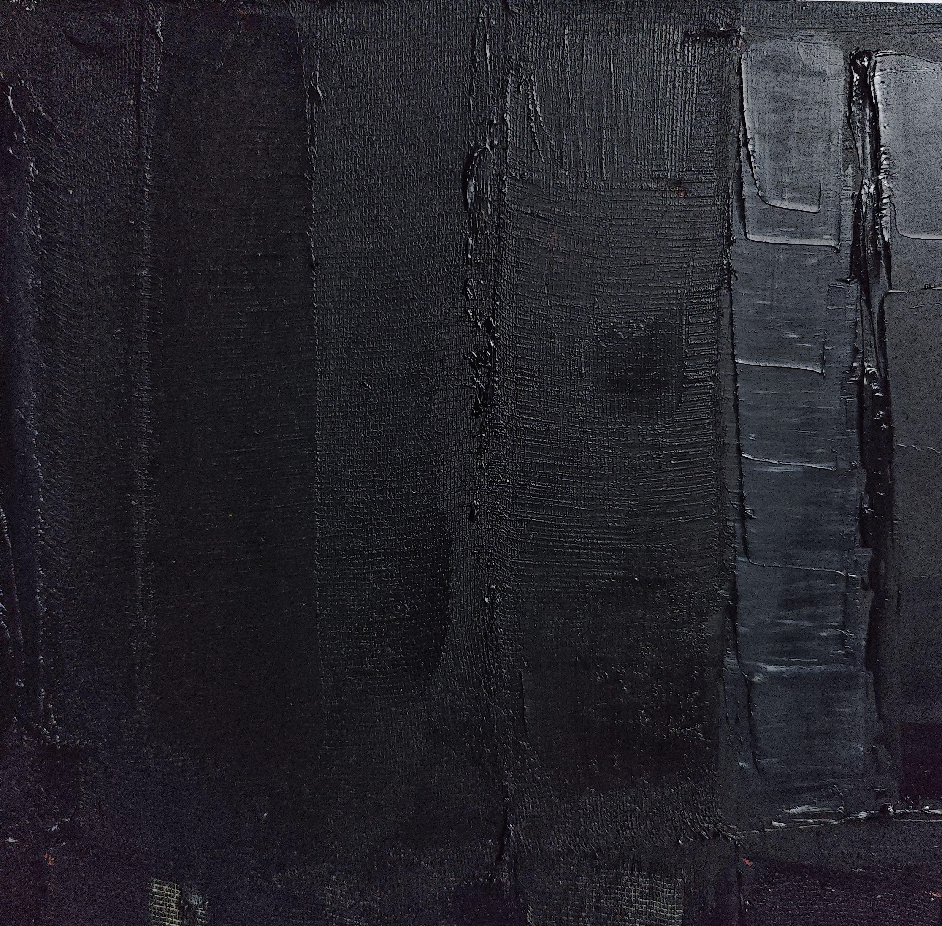 Carbone, Mixed media, Black Abstract; Library, Textured, Collage, Books For Sale 8
