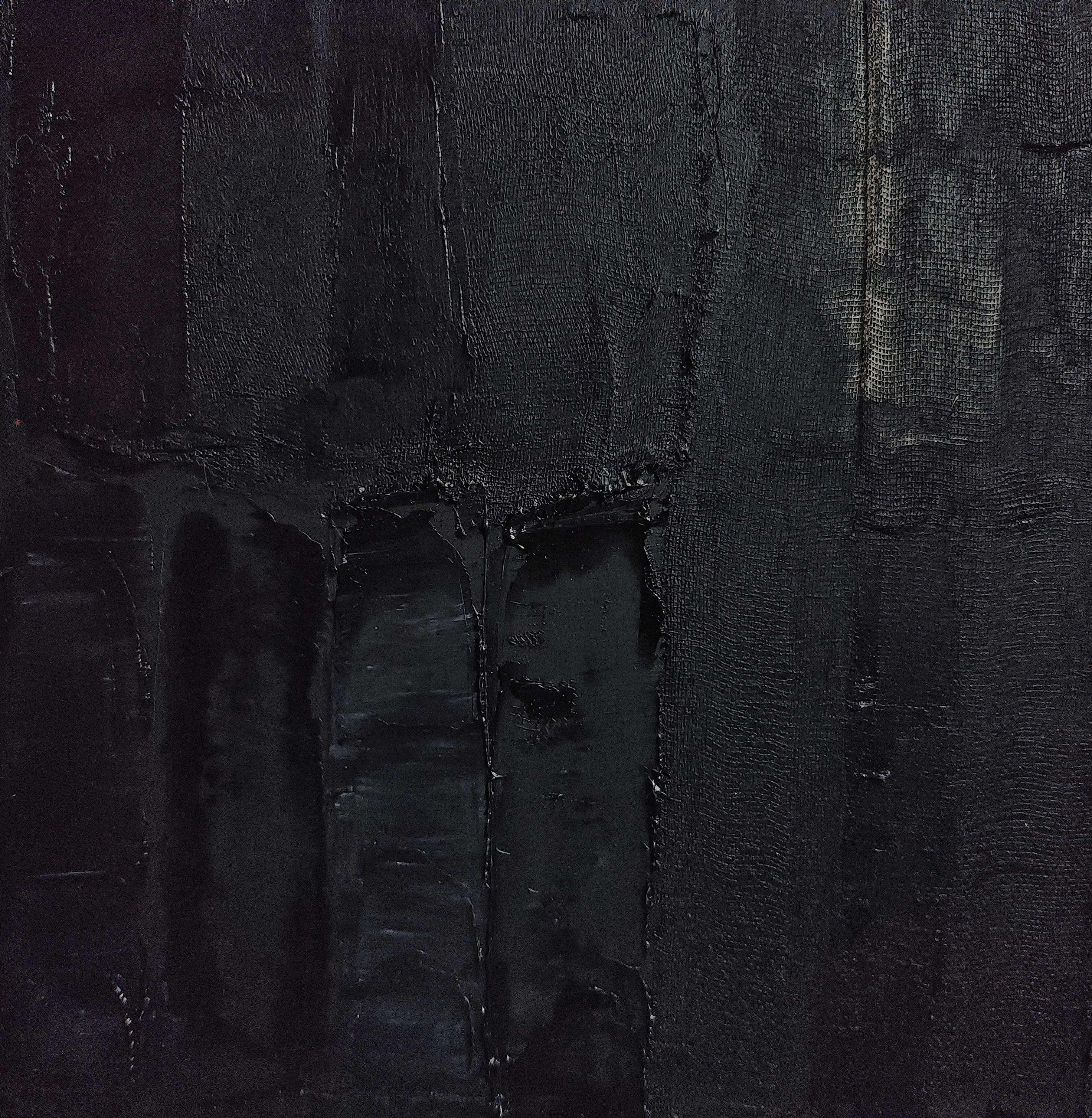 Carbone, Mixed media, Black Abstract; Library, Textured, Collage, Books For Sale 9