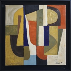 Contrepoint geometrique, Abstract oil paint, Expressionism, Contemporary art