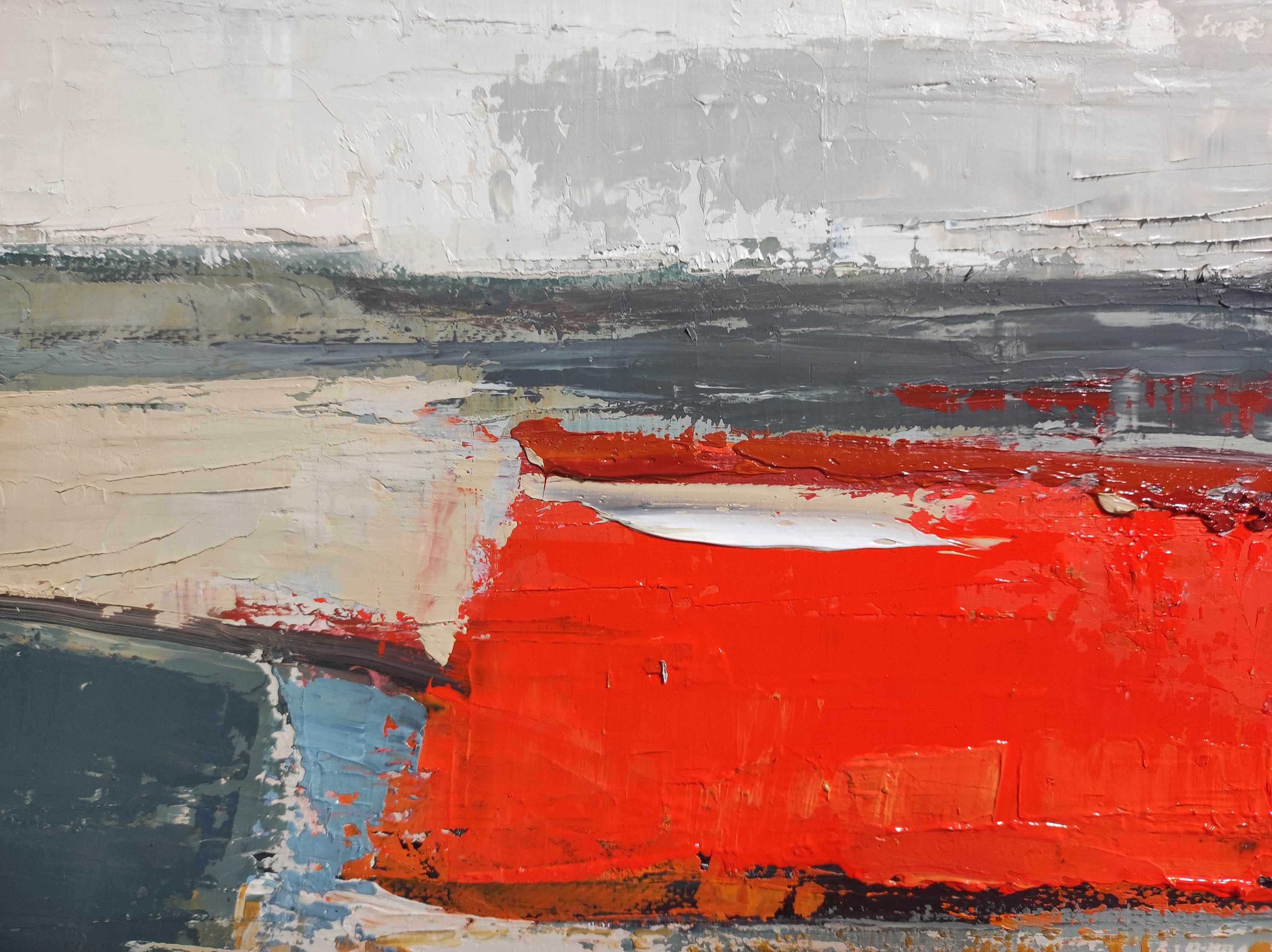 Sophie Dumont è un'artista francese. Da 40 anni dipinge i paesaggi della Normandia. La sua pittura è oggi riconosciuta in tutto il mondo.
Questo quadro è un paesaggio astratto espressionista di campagna 
La tavolozza, spesso in toni tenui,