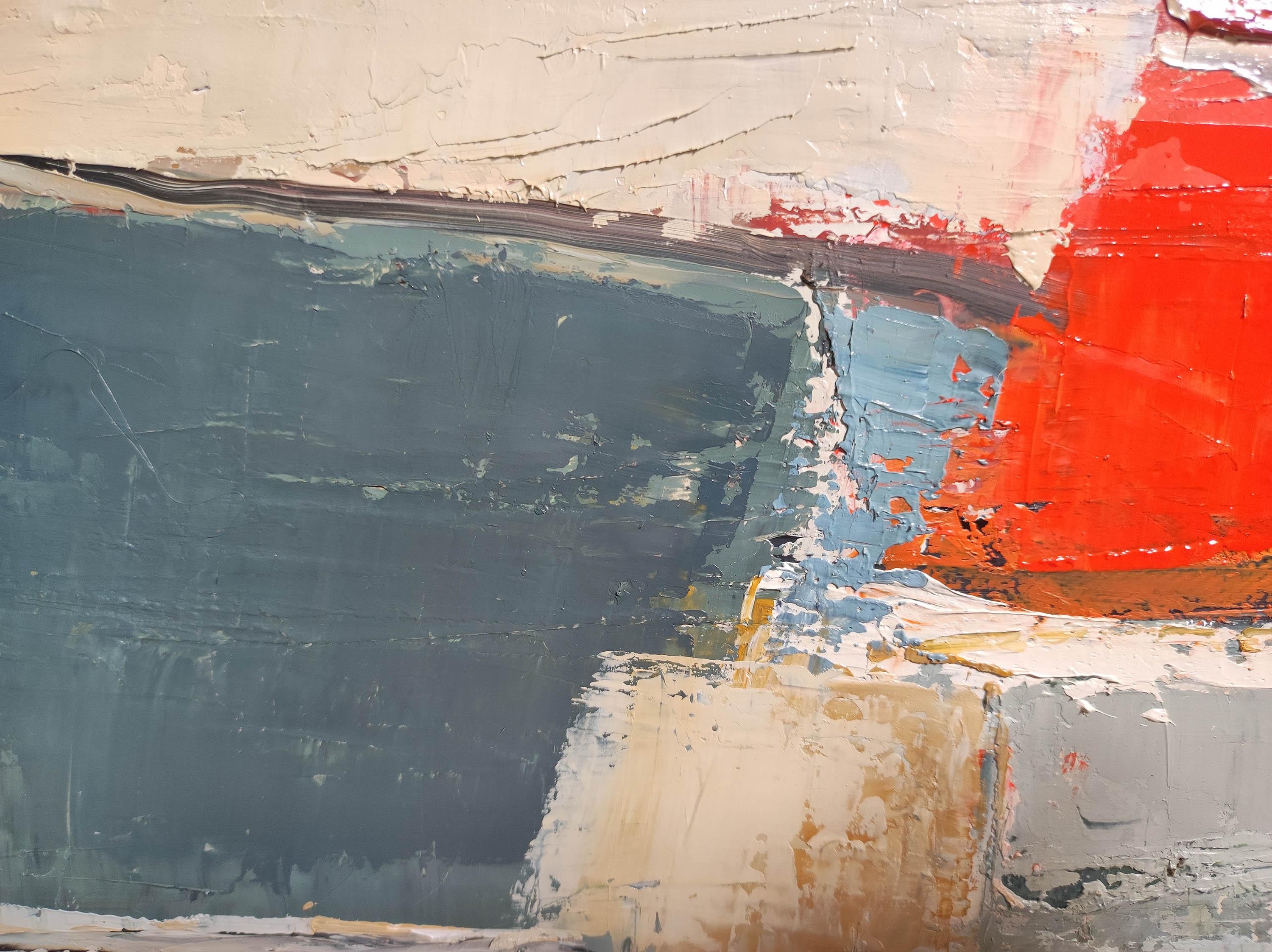 Astratto, Paesaggio espressionista, Artista francese, Moderno, Olio su tela in vendita 1