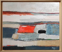Abstract way, Expessionnist Landscape, French Artist, Modern, Oil on canvas