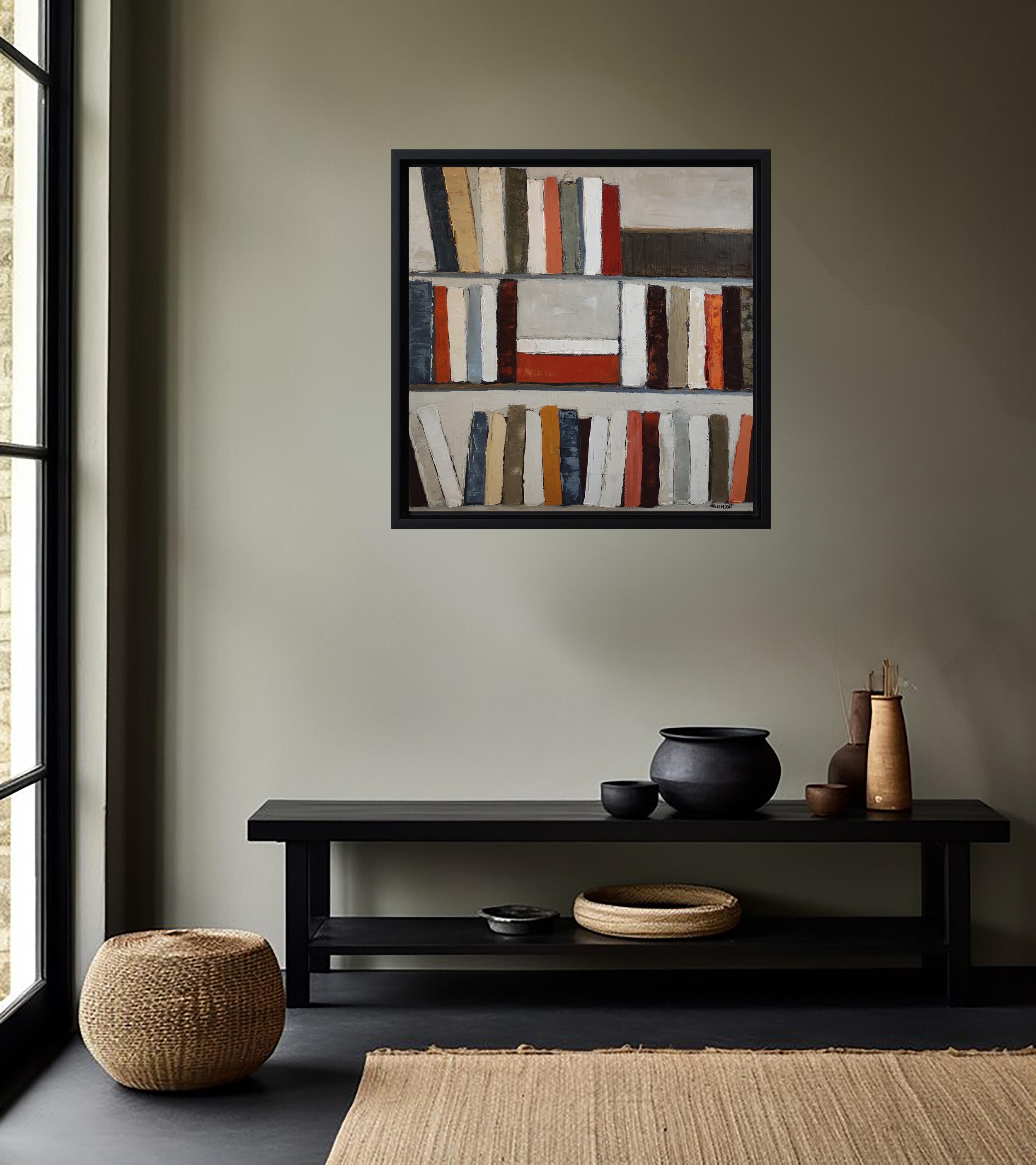 Medium: Oil on linen canvas
Canvas size: 50 x 50 cm (19.68 x 19.68 in)
Framed size: 57 x 57 cm (22.44 x 22.44 in)
Frame: American box frame (choice of black or natural wood)
Year: 2025
Style: Abstract, geometric, textured
Category: Contemporary