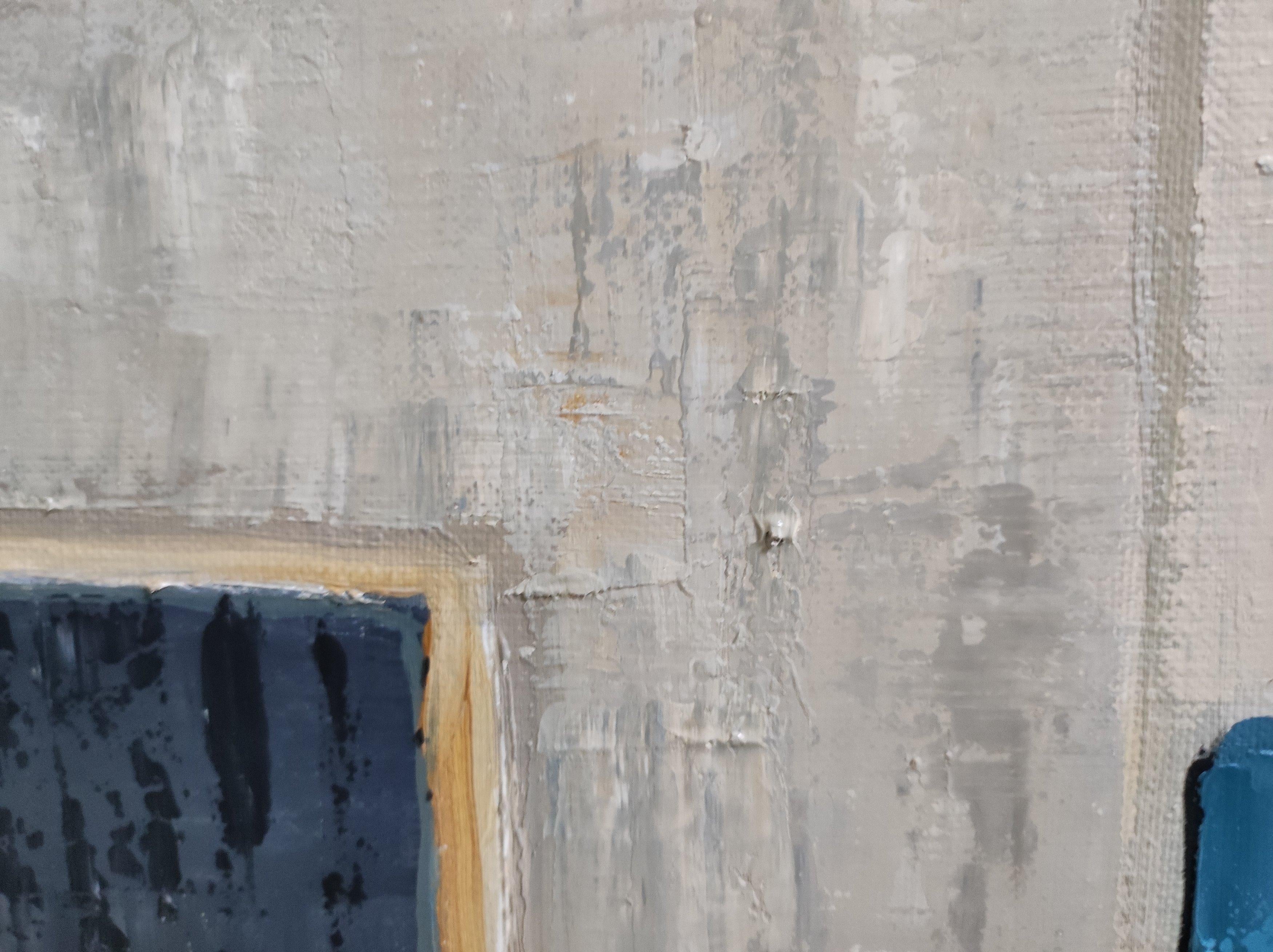 Atelier d'artiste, Abstrait, Vert, huile, contemporain, Expressionnisme, Français, 2022 en vente 5