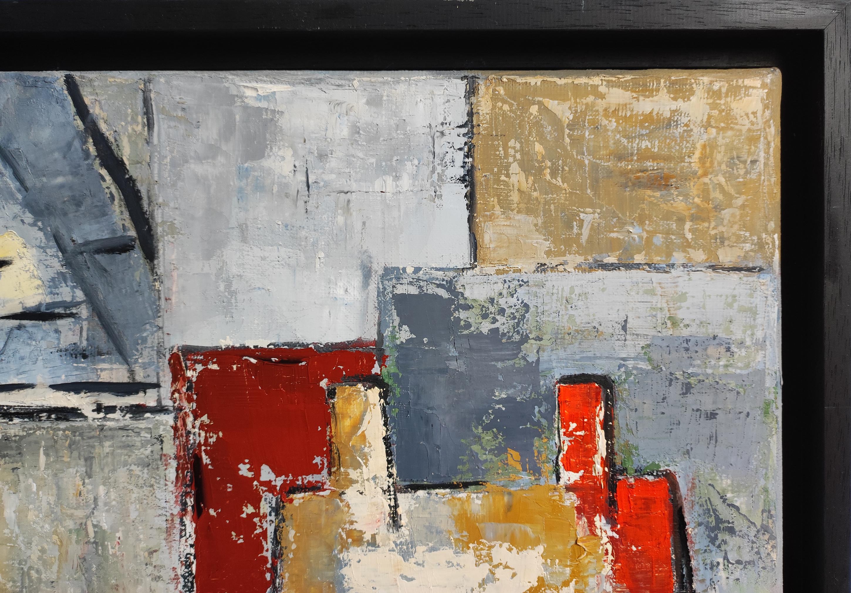 Atelier 8, Studio astratto, Espressionismo, Olio su tela, Contemporaneo francese in vendita 4