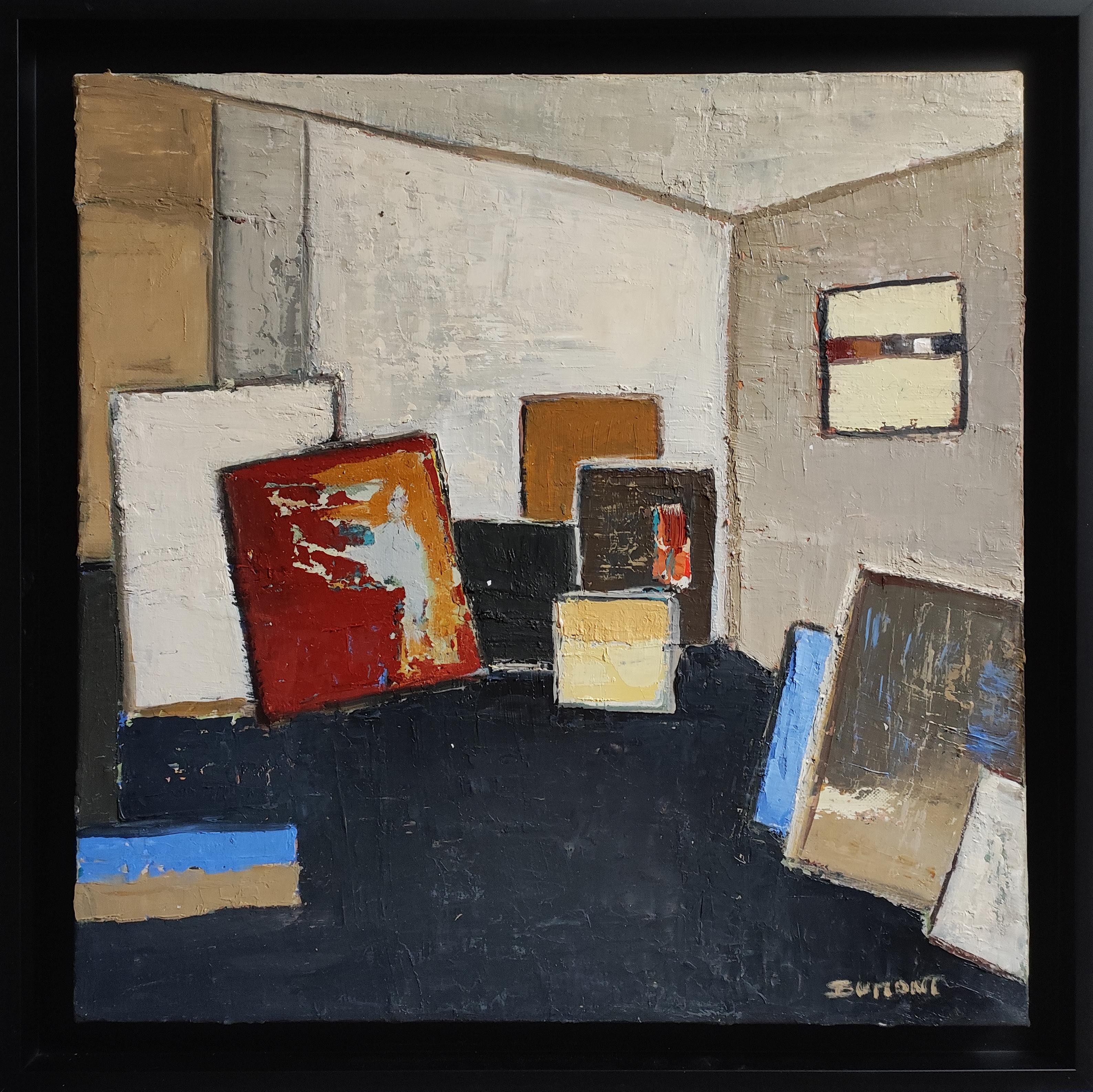 Atelier 9, natura morta, studio astratto, olio, espressionismo, artista francese 7