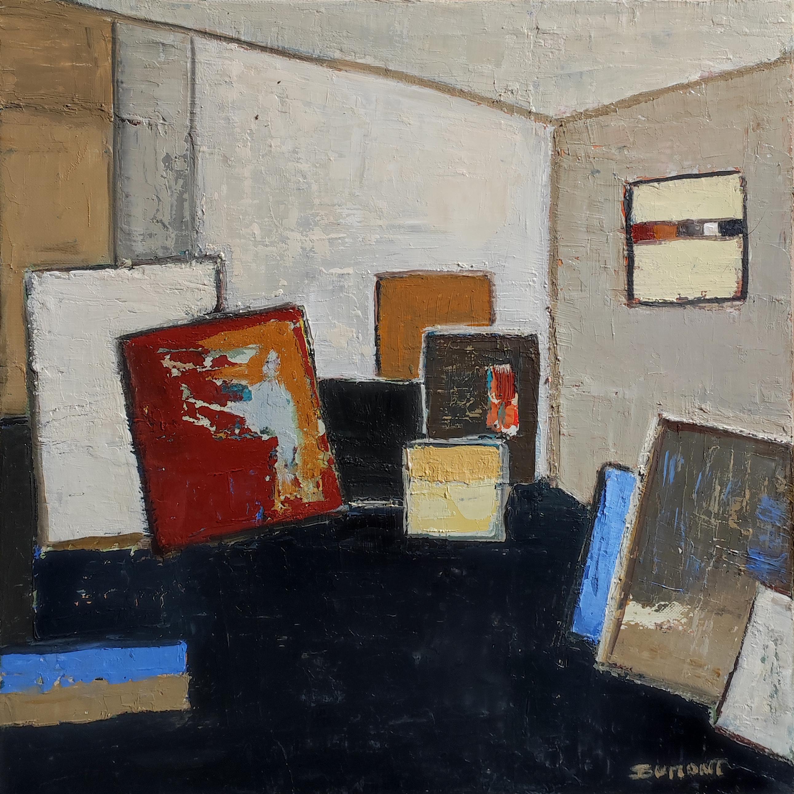 Atelier 9, natura morta, studio astratto, olio, espressionismo, artista francese 3