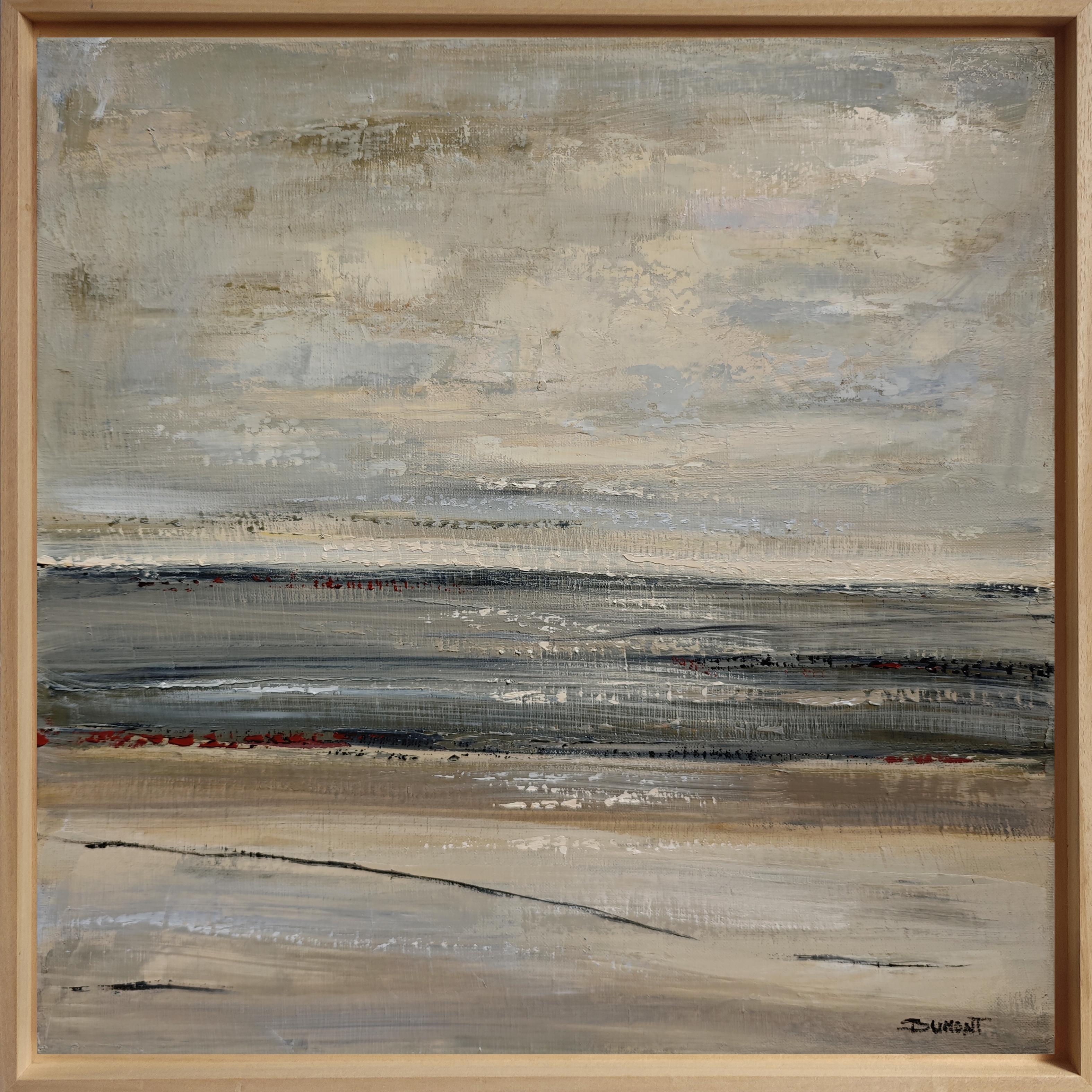 Au Loin, la Mer,  Paysage abstrait, huile sur toile, Expressionnisme, Contemporary - Painting de SOPHIE DUMONT