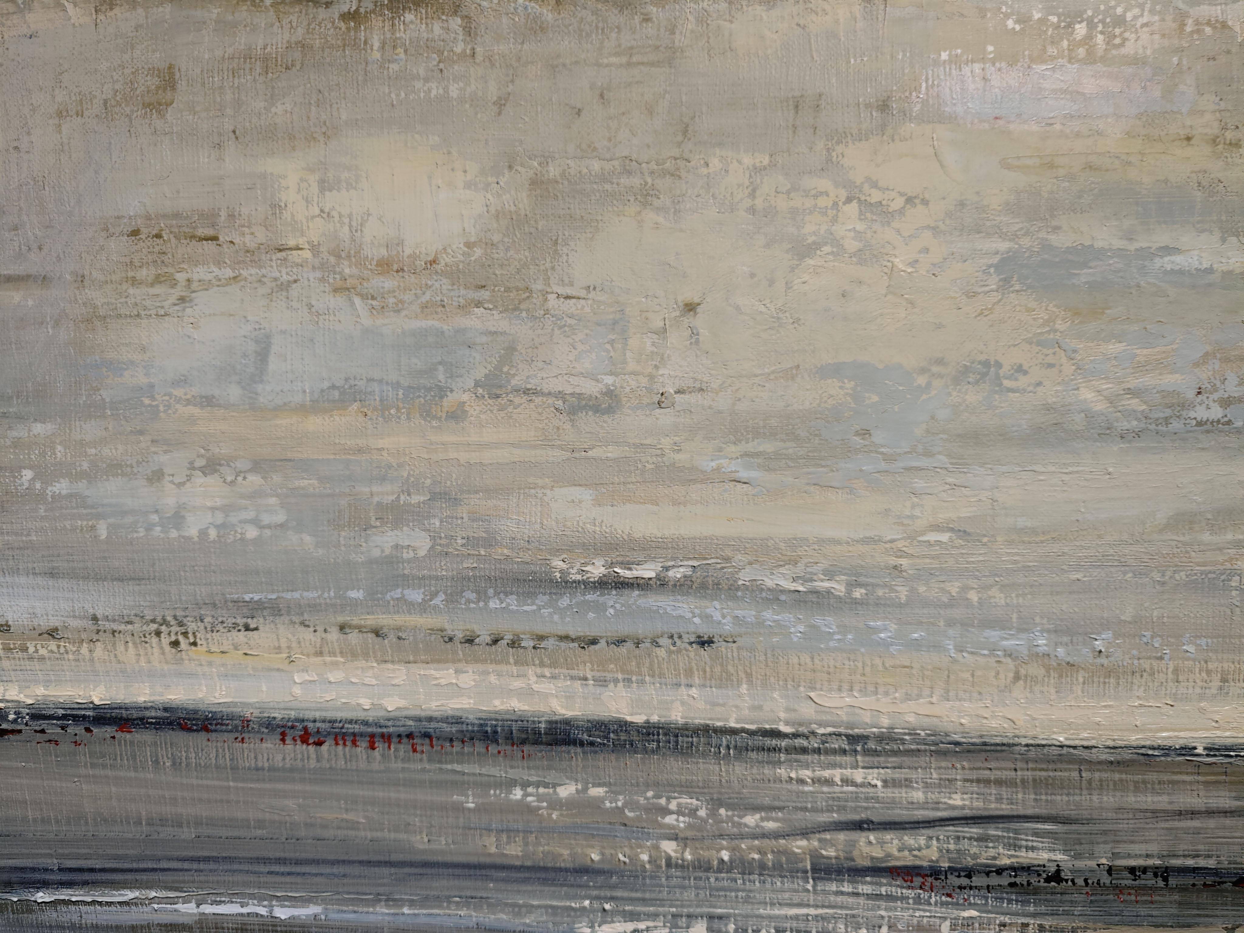 Au Loin, la Mer,  Paysage abstrait, huile sur toile, Expressionnisme, Contemporary en vente 1