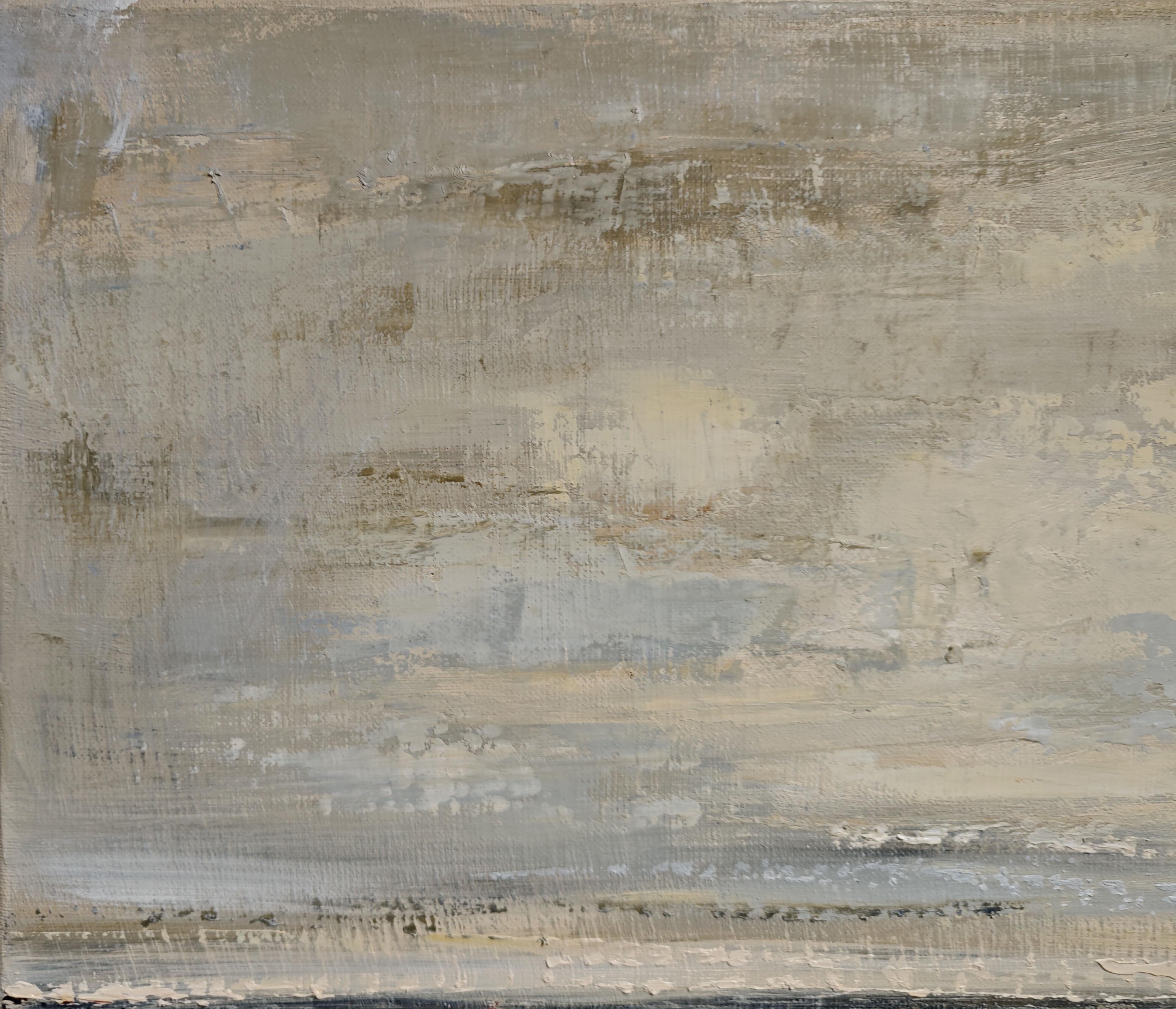 Au Loin, la Mer,  Paysage abstrait, huile sur toile, Expressionnisme, Contemporary en vente 3