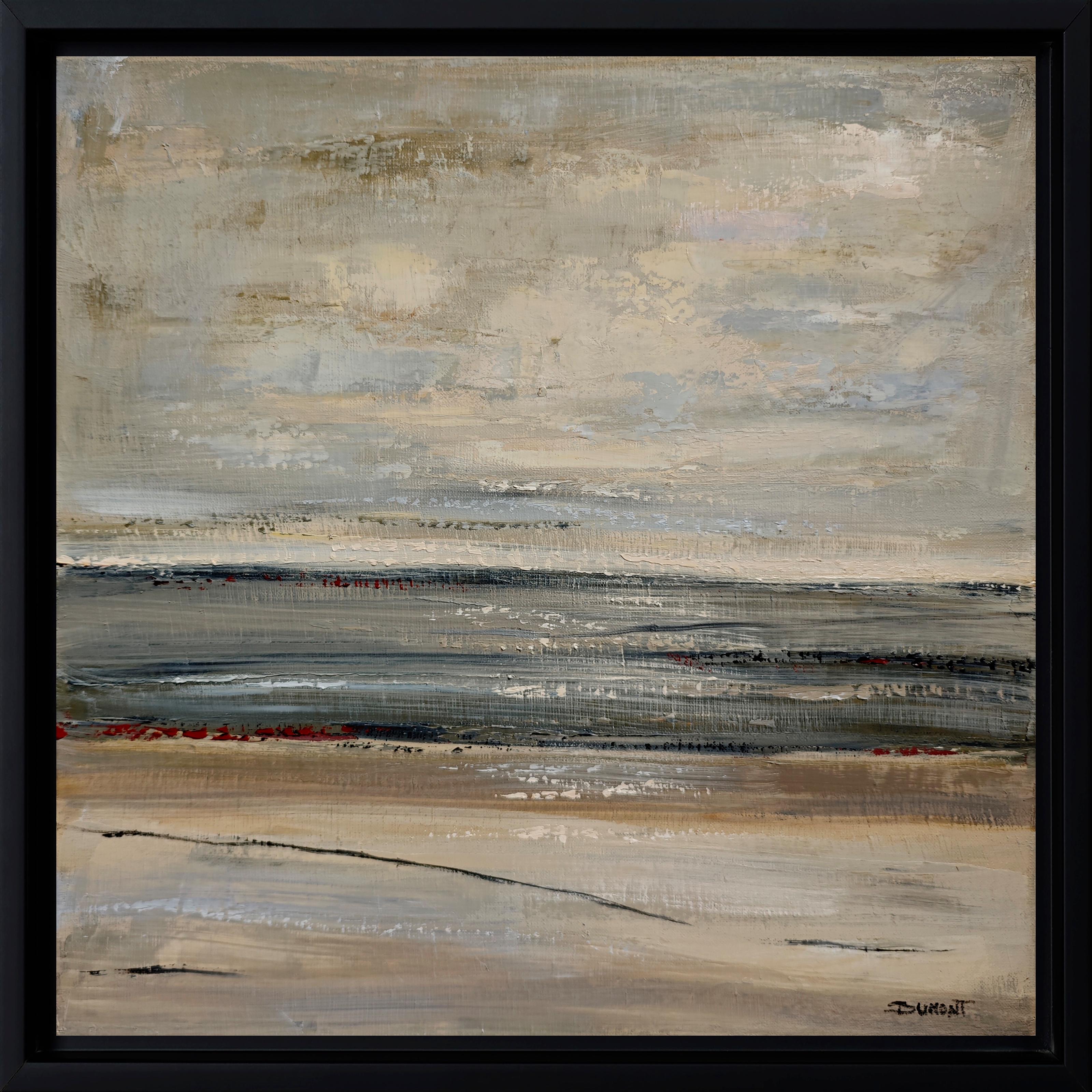 Abstract Painting SOPHIE DUMONT - Au Loin, la Mer,  Paysage abstrait, huile sur toile, Expressionnisme, Contemporary