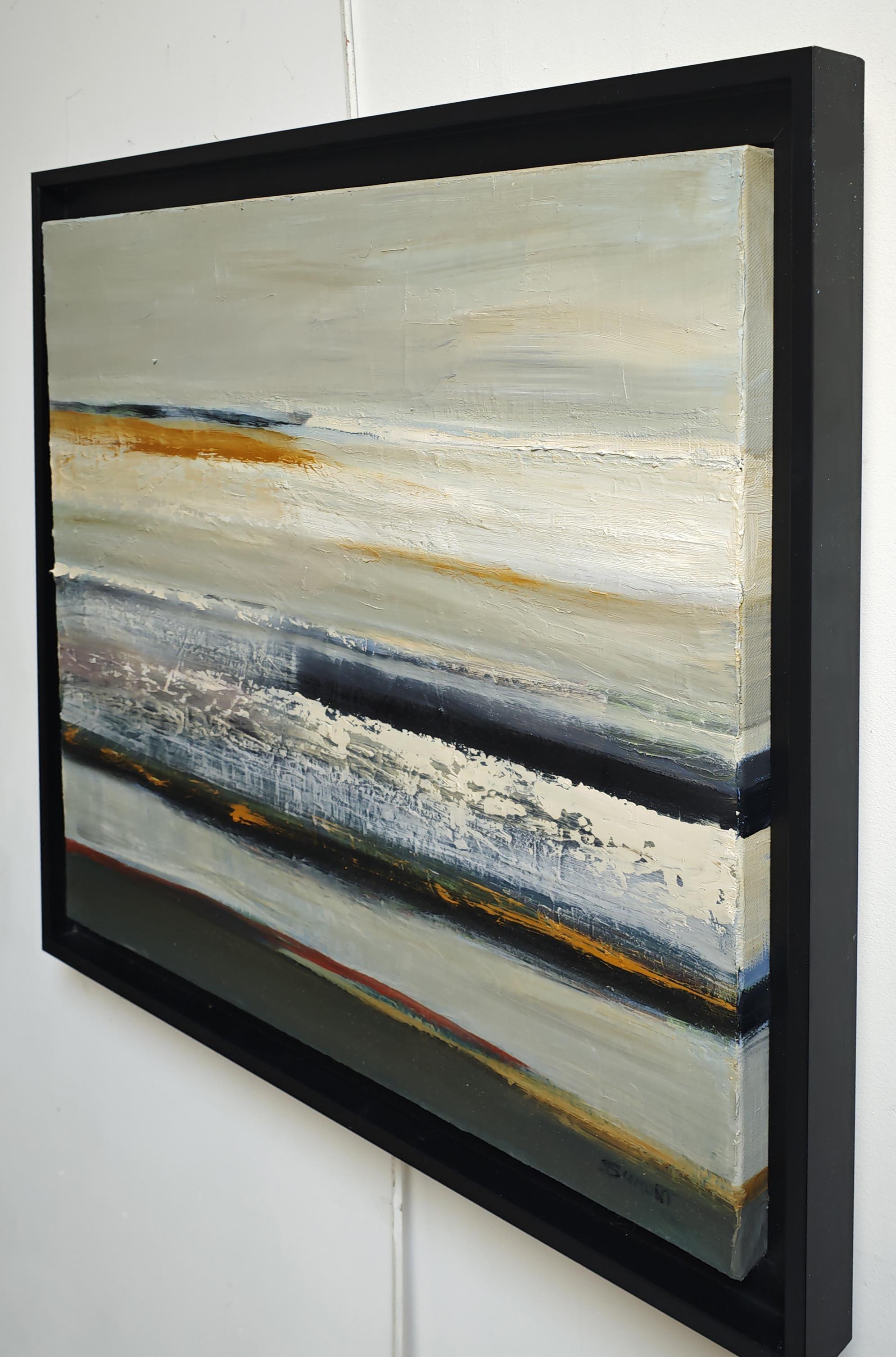 Au seuil du silence,  Paesaggio astratto, Olio, Espressionista, minimalista 6