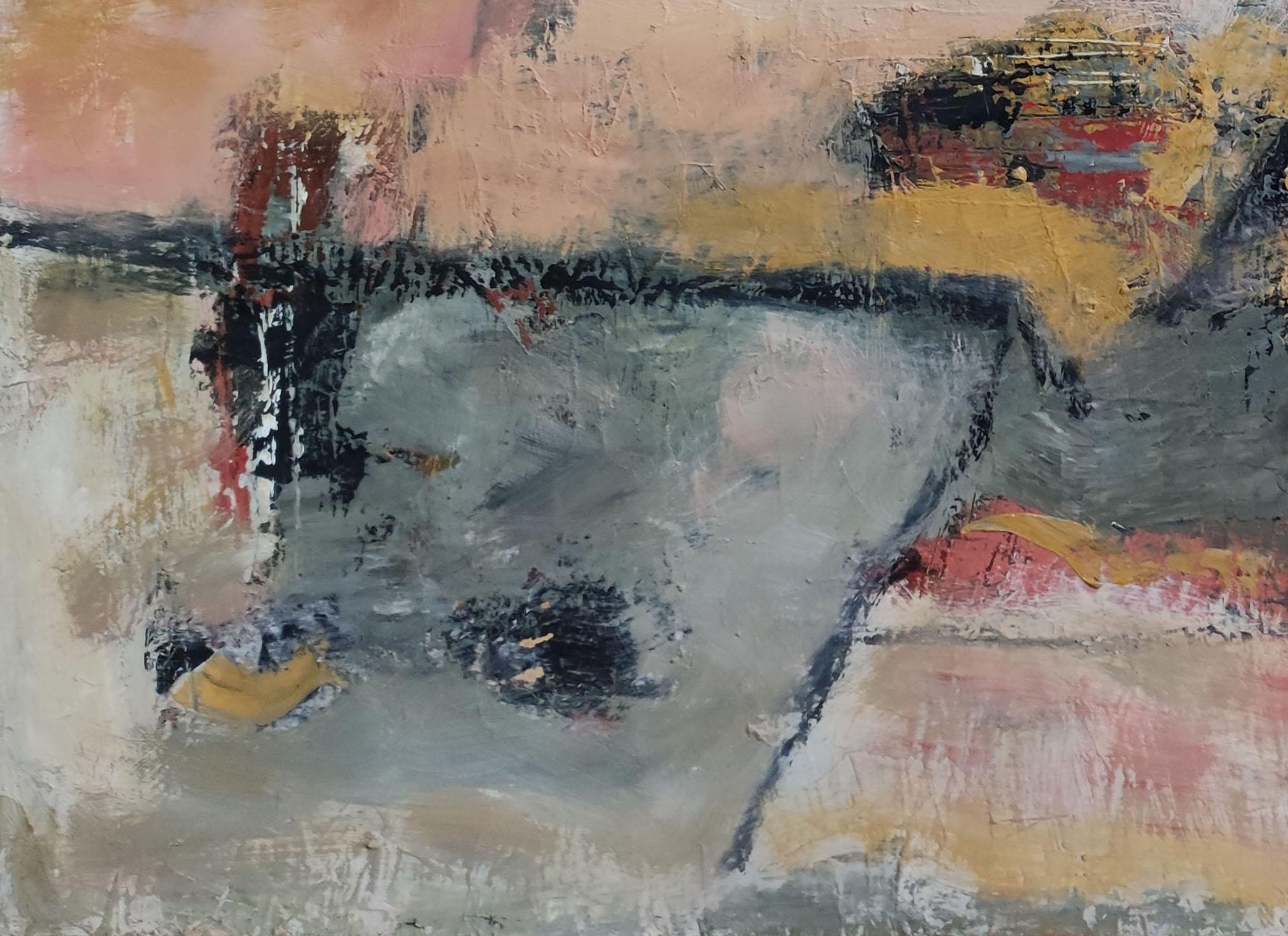 automn fields , countryside landscape, abstract, expressionism, oil, textured 2