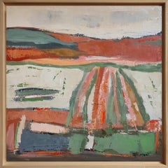 Autumn Lands– Original Textured Abstract landscape , Oil Paint, Contemporary