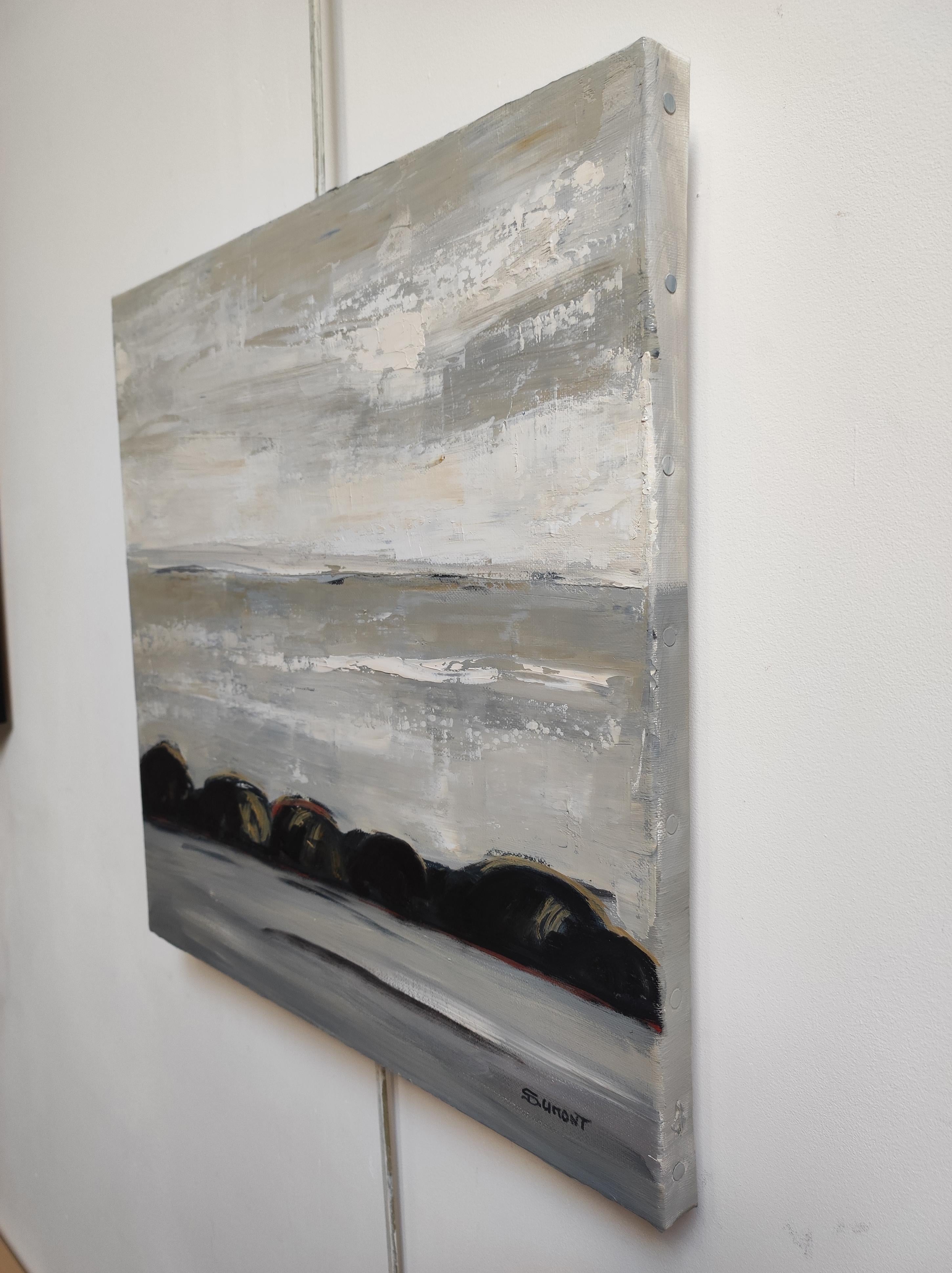 Retroilluminato, Paesaggio astratto, Campagna, Contemporaneo, Moderno,  Minimalismo - Painting Espressionismo astratto di SOPHIE DUMONT