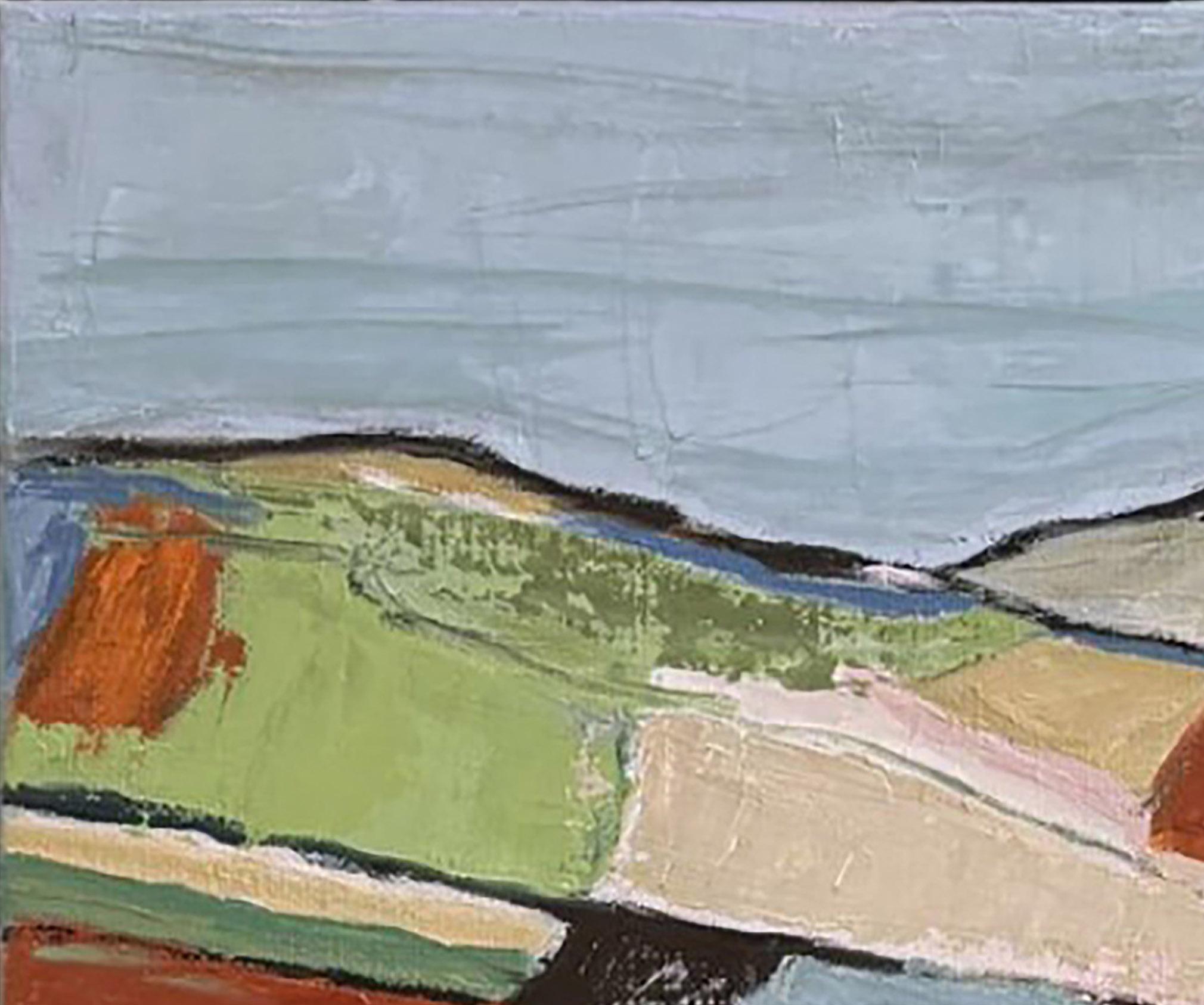 Balade, Paisaje expresionista abstracto, Arte contemporáneo francés, óleo sobre lienzo - Painting Expresionismo abstracto de SOPHIE DUMONT