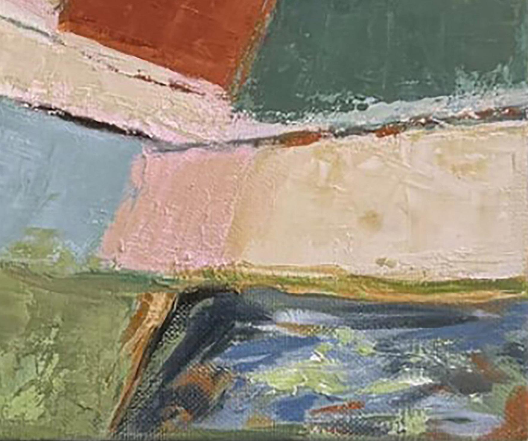 Balade, Paisaje expresionista abstracto, Arte contemporáneo francés, óleo sobre lienzo en venta 1