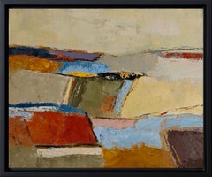 Entre la terre et le temps, Huile sur toile, Paysage abstrait, , Art expressionniste