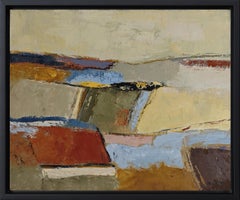 Between earth and time, Oil on canvas, Abstract Landscape, Expressionism art