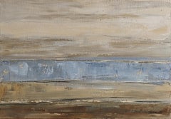 Tra cielo e mare - Paesaggio astratto moderno - Olio originale su tela