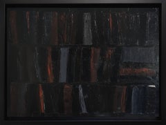 black library, huile sur toile, abstrait, minimalisme,  expressionnisme, texture